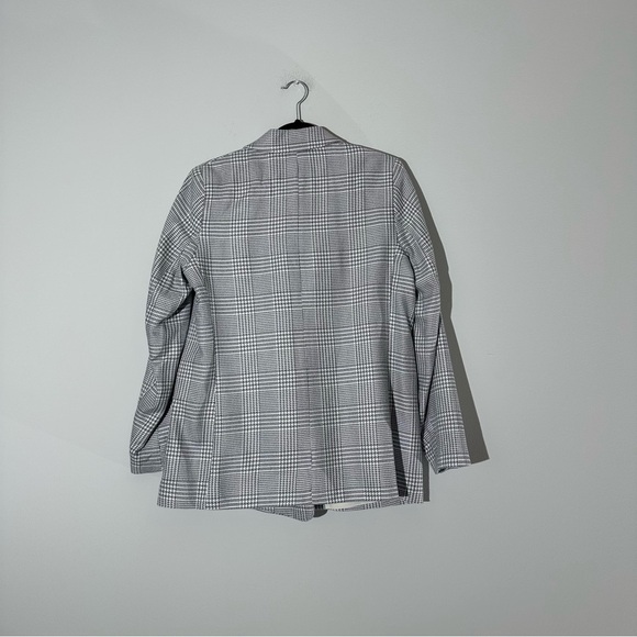 H&M blue/white plaid blazer EUR size42 (UK size14) - Picture 4 of 8